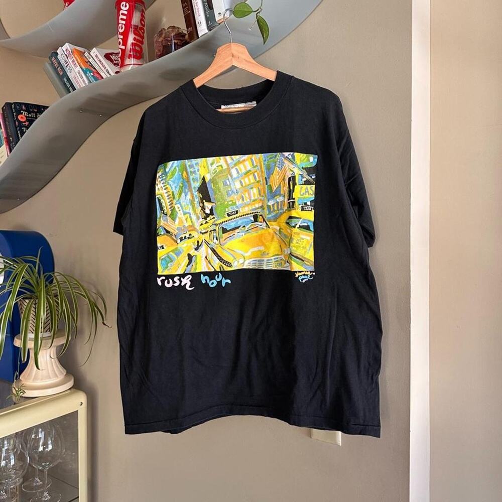 Vintage 90s Rush Hour New York Art Shirt